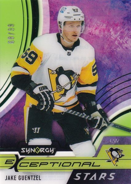 insert karta JAKE GUENTZEL 21-22 Synergy Exceptional Stars Green /99